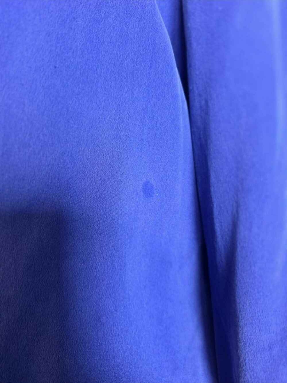 Josephine Chaus 100% Silk Blue Button Front Blouse Women's 12 Long Sleeve Top - Picture 6 of 14